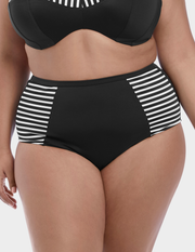 Front view of a model wearing Elomi Malibu Days swim brief