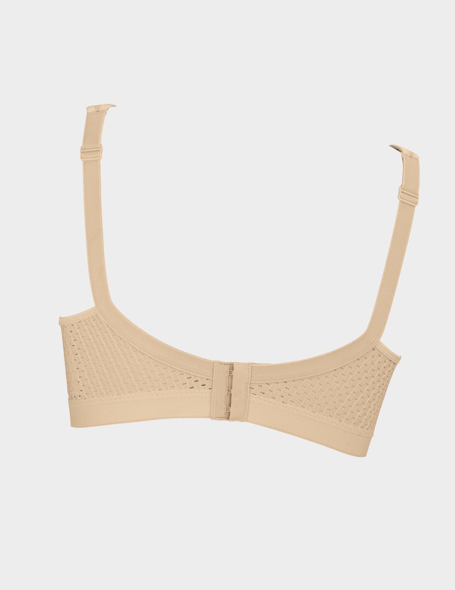 Back view of Anita Momentum sports bra in color Desert