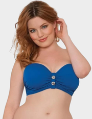 Luau Love Padded Underwire Bandeau Bikini Top