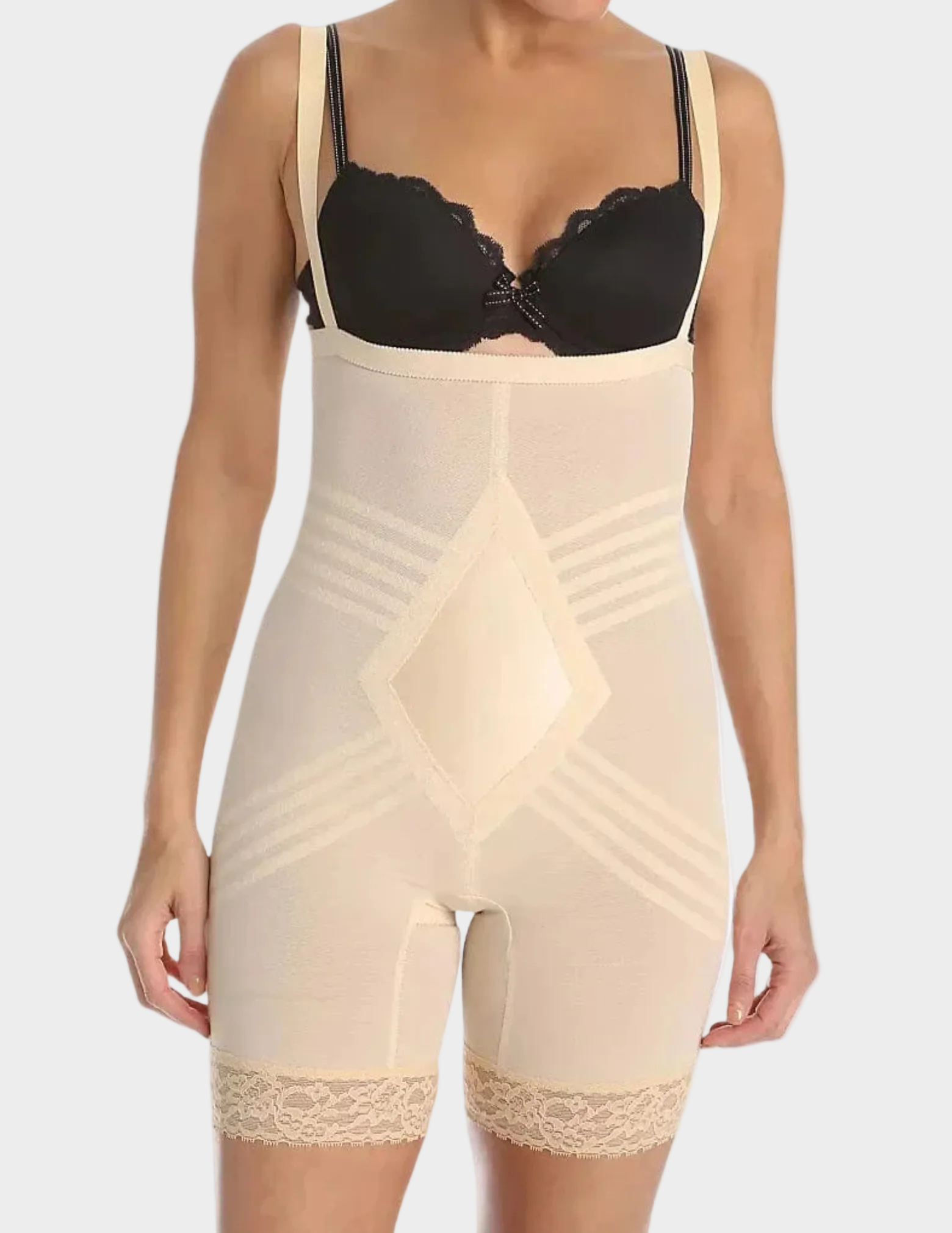 front view of model wearing RAGO Style 9070 in Beige