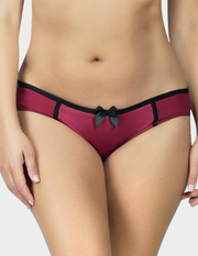 Front view of a model wearing Parfait Charlotte bikini panty in Rio Red