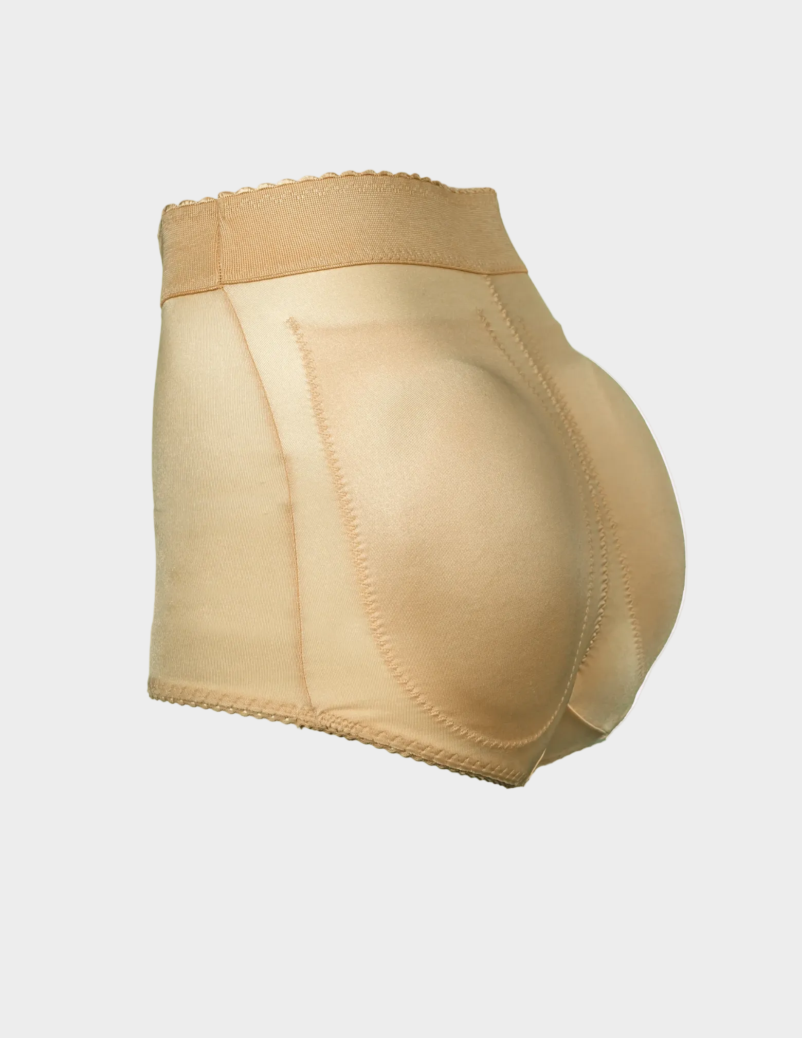 back view of beige Rago 915 padded panty on a white background