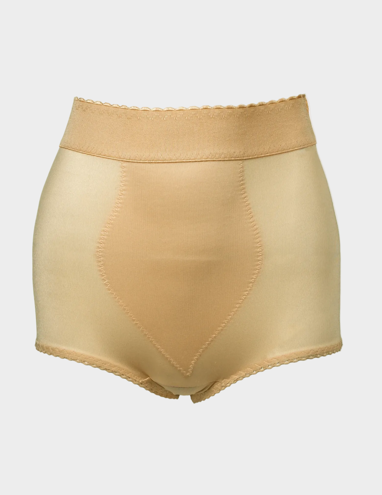 front view of beige Rago 915 padded panty on a white background 