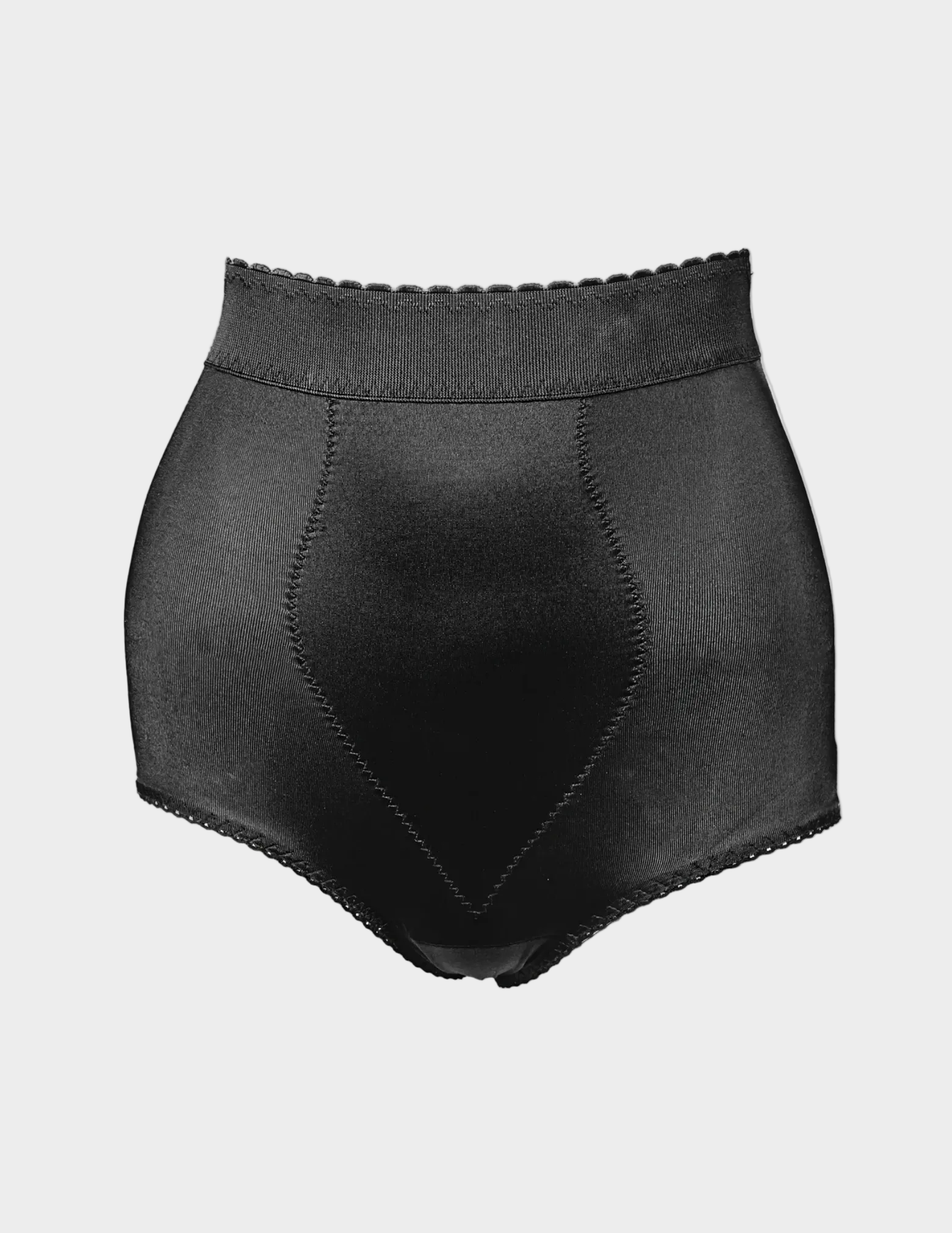 front view of black Rago 915 padded panty on a white background