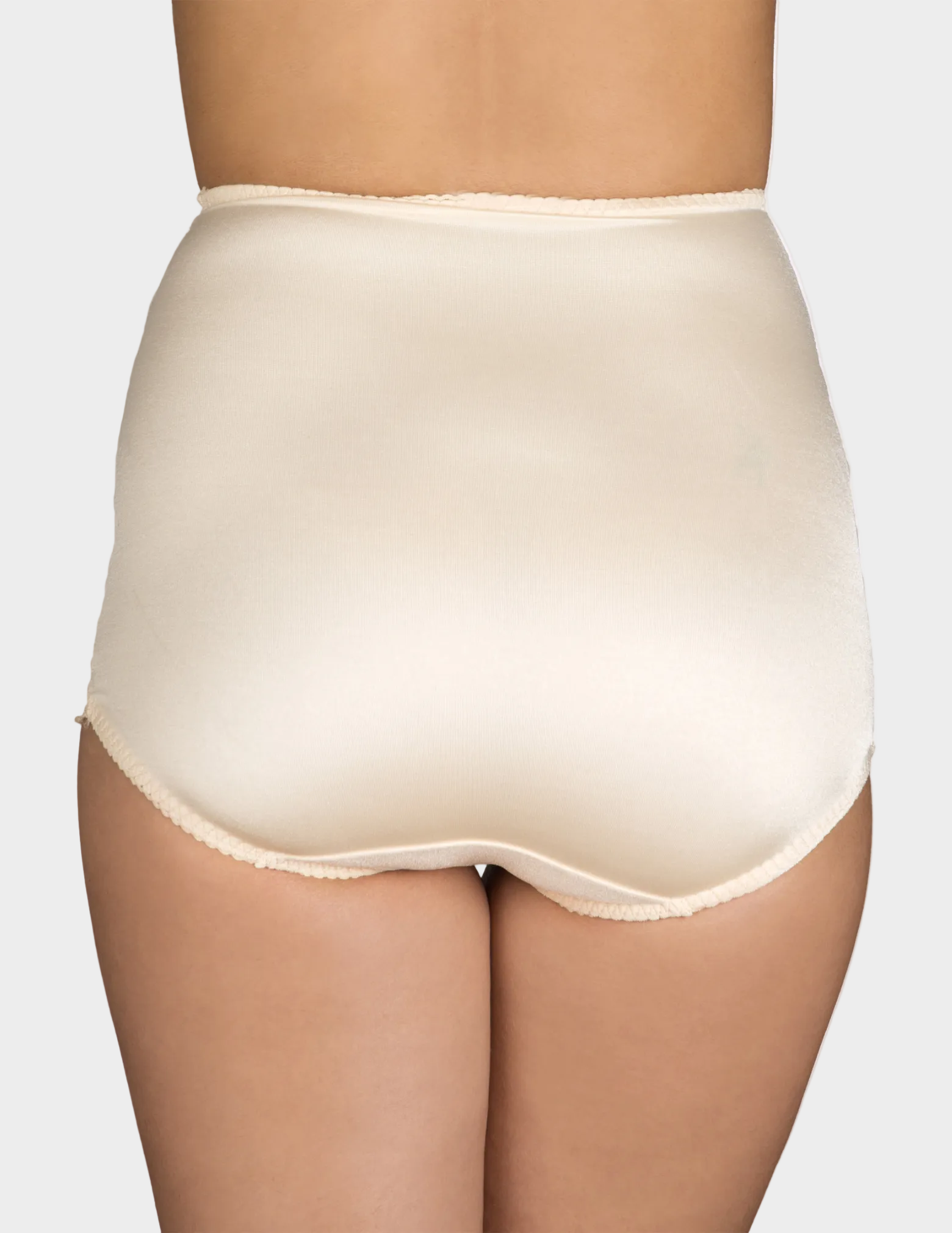Back view of a model wearing Rago 919 beige shaping panty