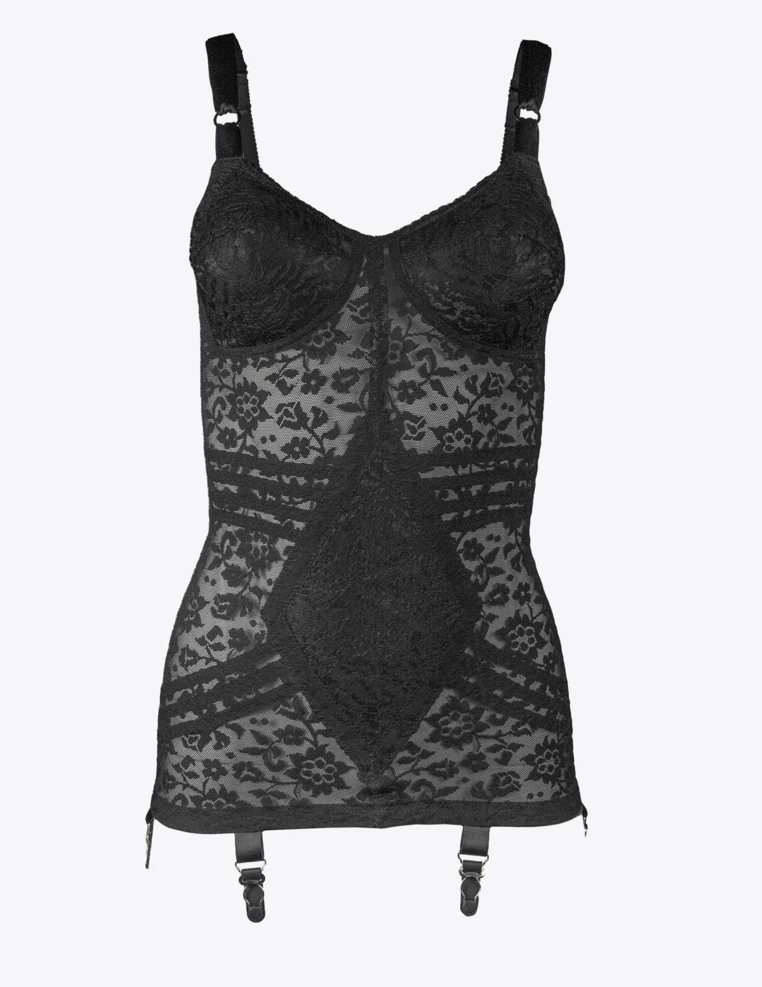 Rago 9357 black body shaper against a white background