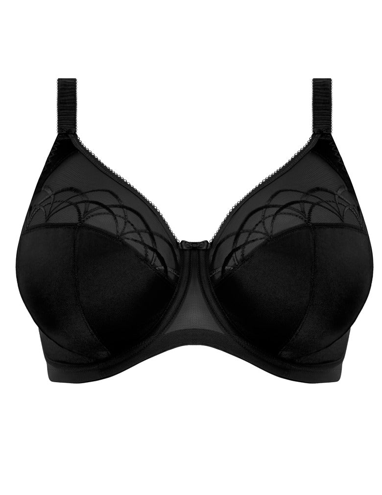 Elomi Cate EL4030 Black Underwire Full Cup Banded Bra cutout