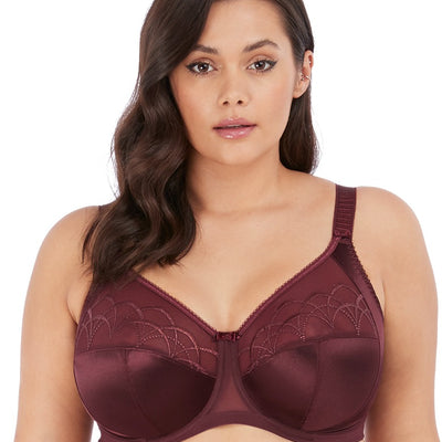 Elomi Cate EL4030 Raisin Underwire Full Cup Banded Bra front