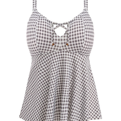 Elomi ES800361 Checkmate Grey Marl Wire Free Moulded Tankini cutout