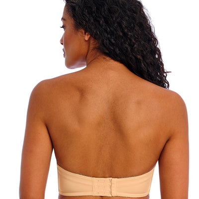 Freya Deco AA4233 Nude Underwire Molded Strapless Bra back view strapless