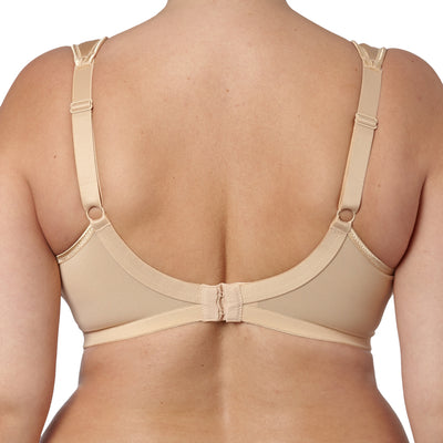 Goddess Hannah GD6131 Nude Underwire Molded Side Support Bra back view