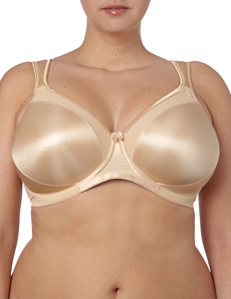 Goddess Hannah GD6131 Nude Underwire Molded Side Support Bra front zoom