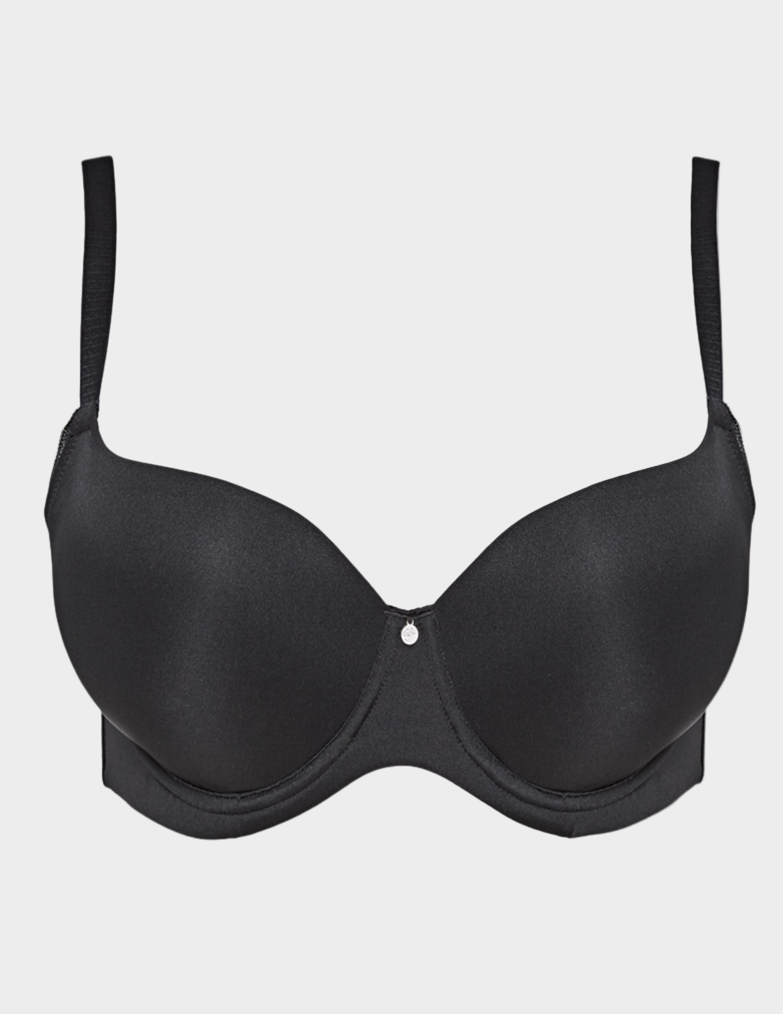 Black bra on a white background