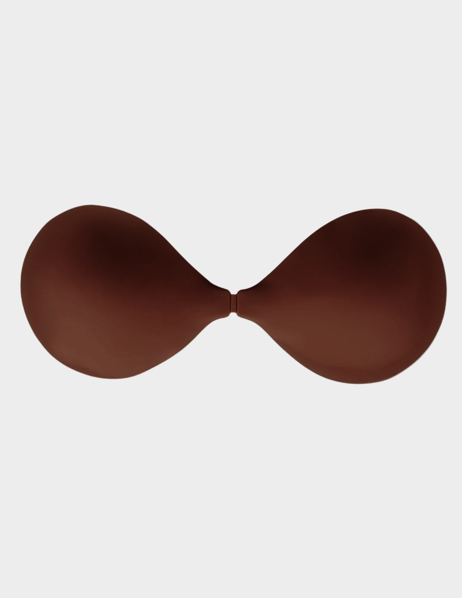 brown front close sticky bra on white background