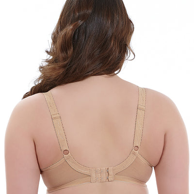 Goddess Michelle GD5000 Sand Underwire Padded Banded Bra back view