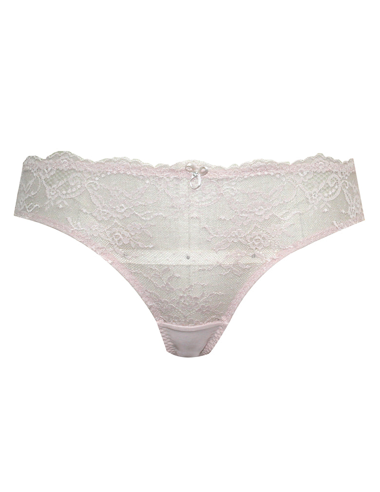 Parfait Sandrine P5354 Cameo Rose Brazilian Thong Panty cutout