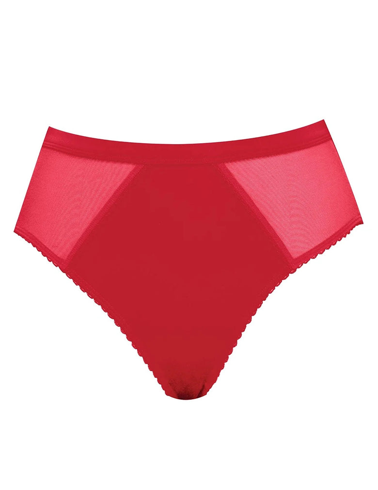 Parfait PP306 Racing Red Micro Dressy French Cut Panty cutout