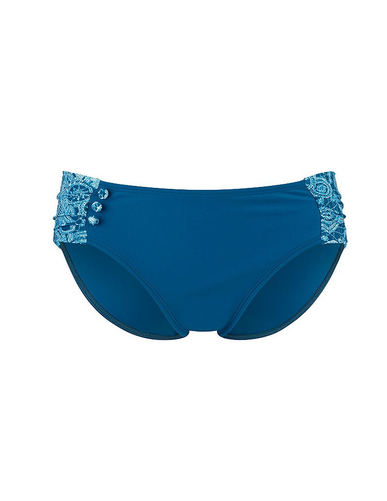 Panache Marisa SW0816 Blue Swimwear Brief Crochet Print cutout