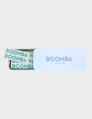 Open boomba fashion tape tin showing strips inside