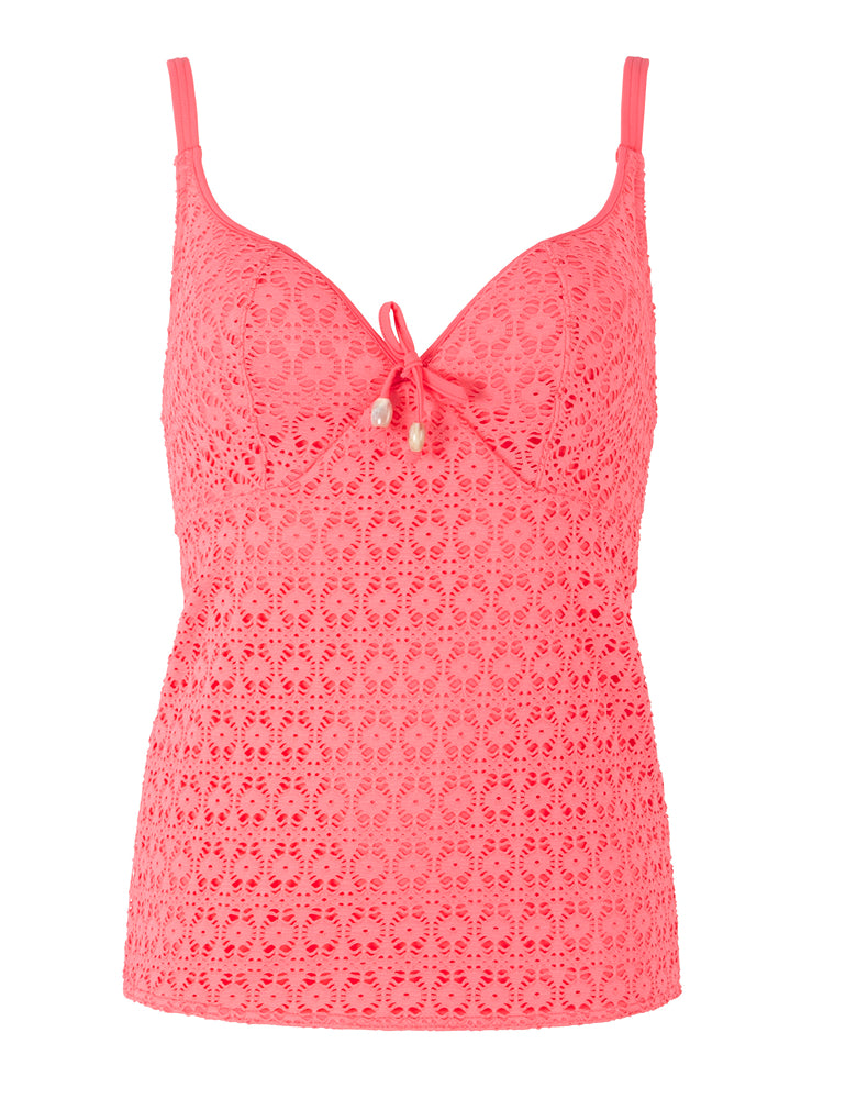 Freya Swimwear Spirit AS3906 Soft Cup Coral Plunge Tankini Top