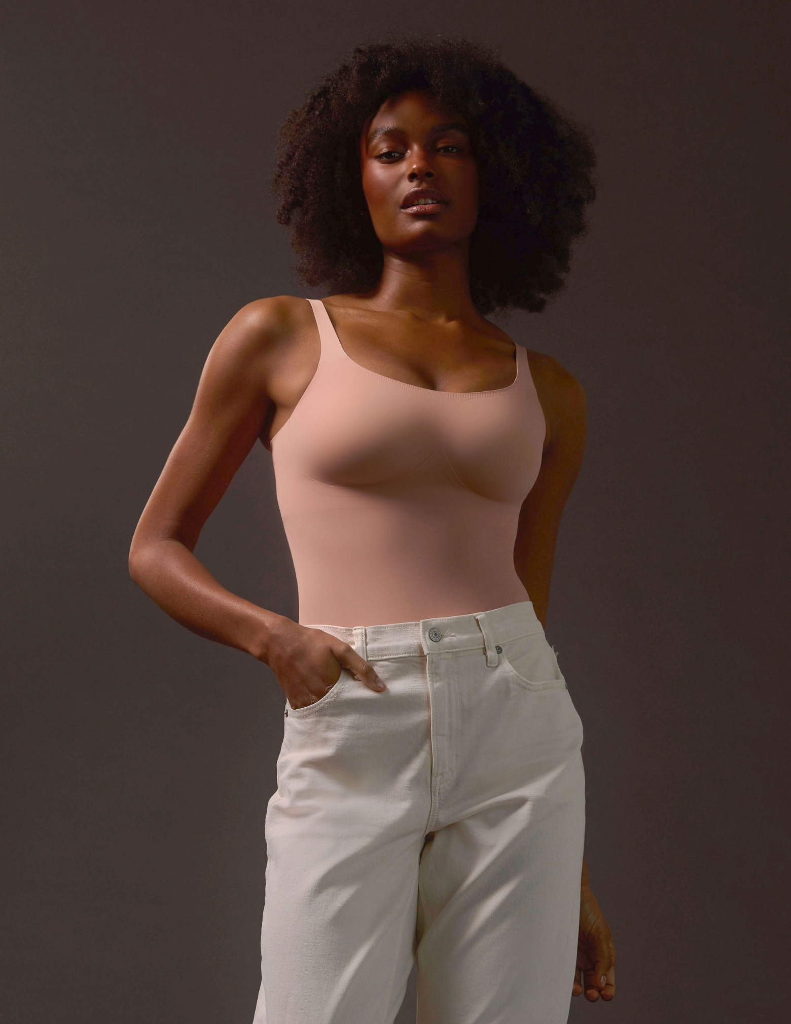 Structured Scoop Bra Tank