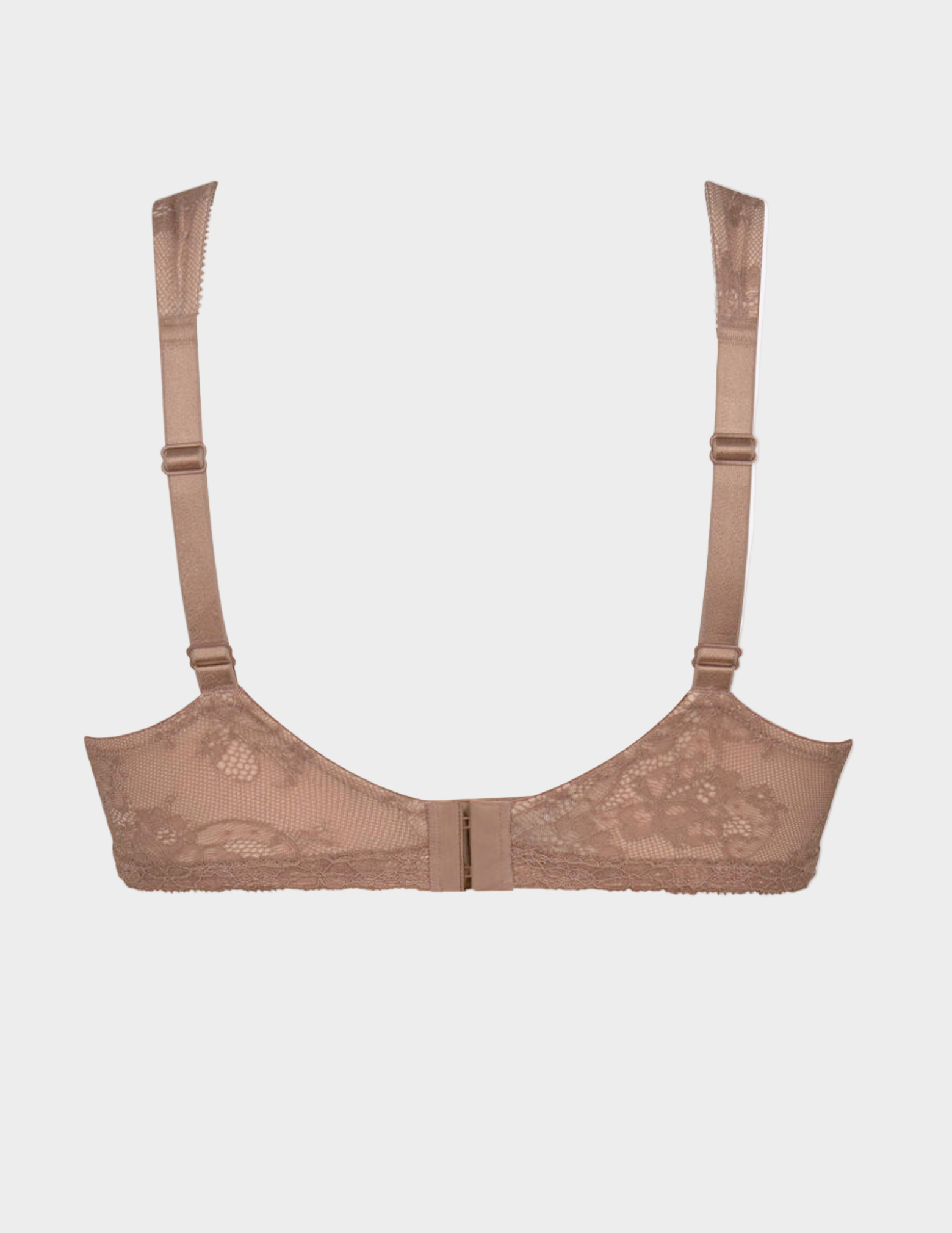 Beige bra on a light gray background