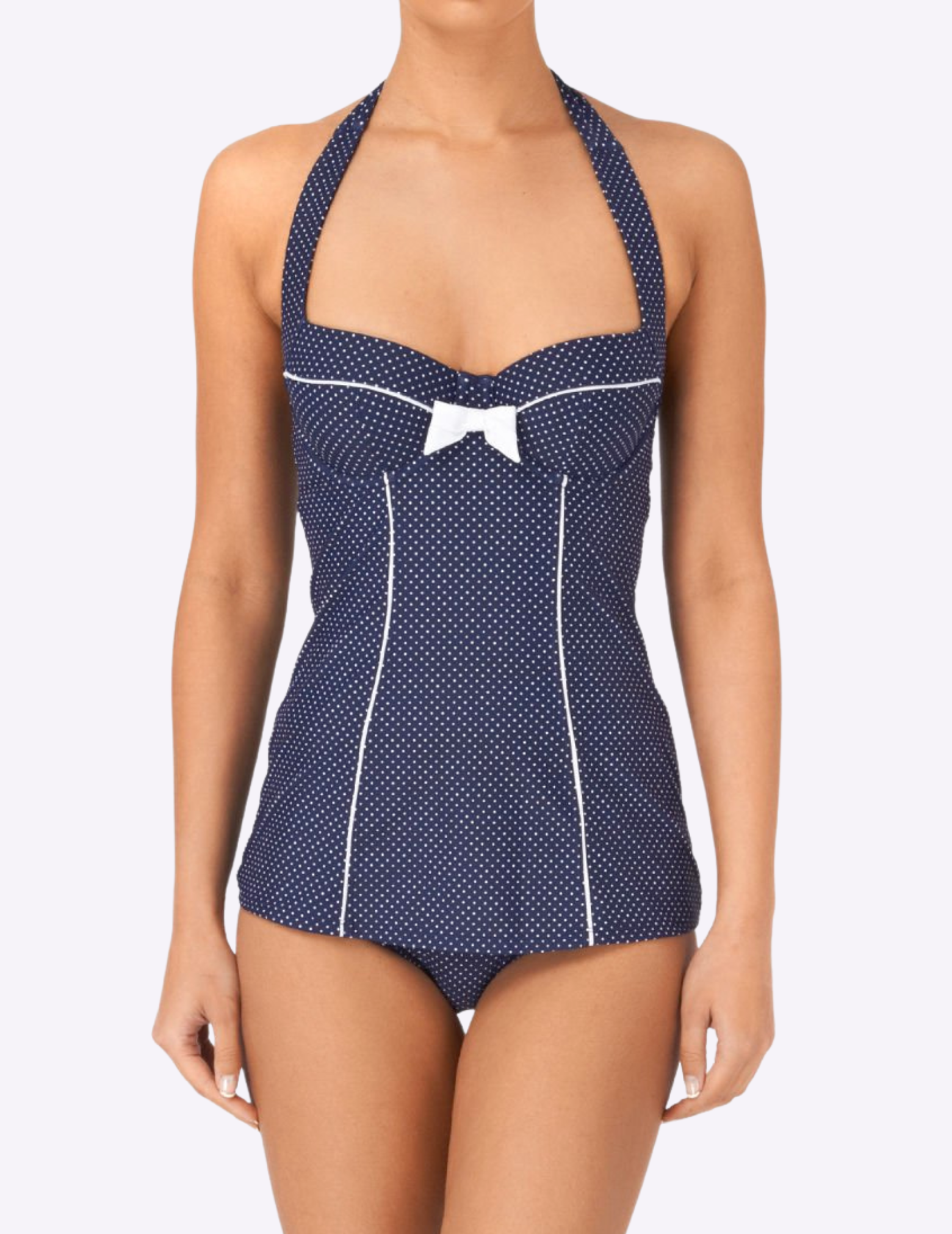 Britt One Piece Halter Swimsuit