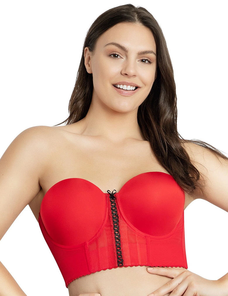 Parfait Shea Longline Strapless Bra P60671 Racing Red front view