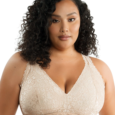 Parfait P5482 Adriana Bare Wirefree Lace Bralette front view