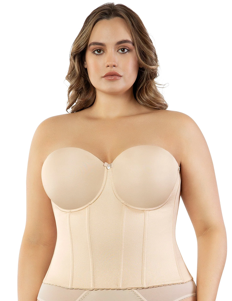 Parfait Elise P6097 Bare Longline Smoothing Bustier front view