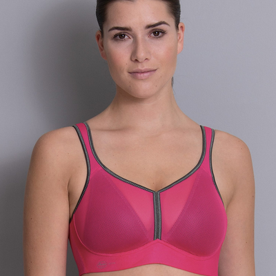 Anita 5544 Pink Anthracite Air Control Padded Maximum Support front view