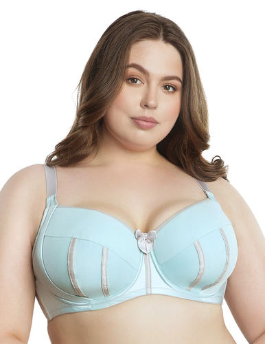 Parfait Charlotte 6901 Seaglass Green Padded Balconette Push Up Bra front view