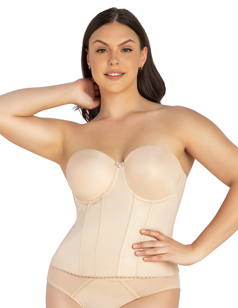 Parfait Elise P6097 Bare Longline Smoothing Bustier front view alt