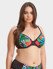 Cubana Underwire Gathered Plunge Bikini Top