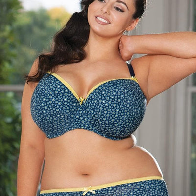 Curvy Kate Daily Dream CK4501 UW Molded Padded Bra Blueberry Mix full body view