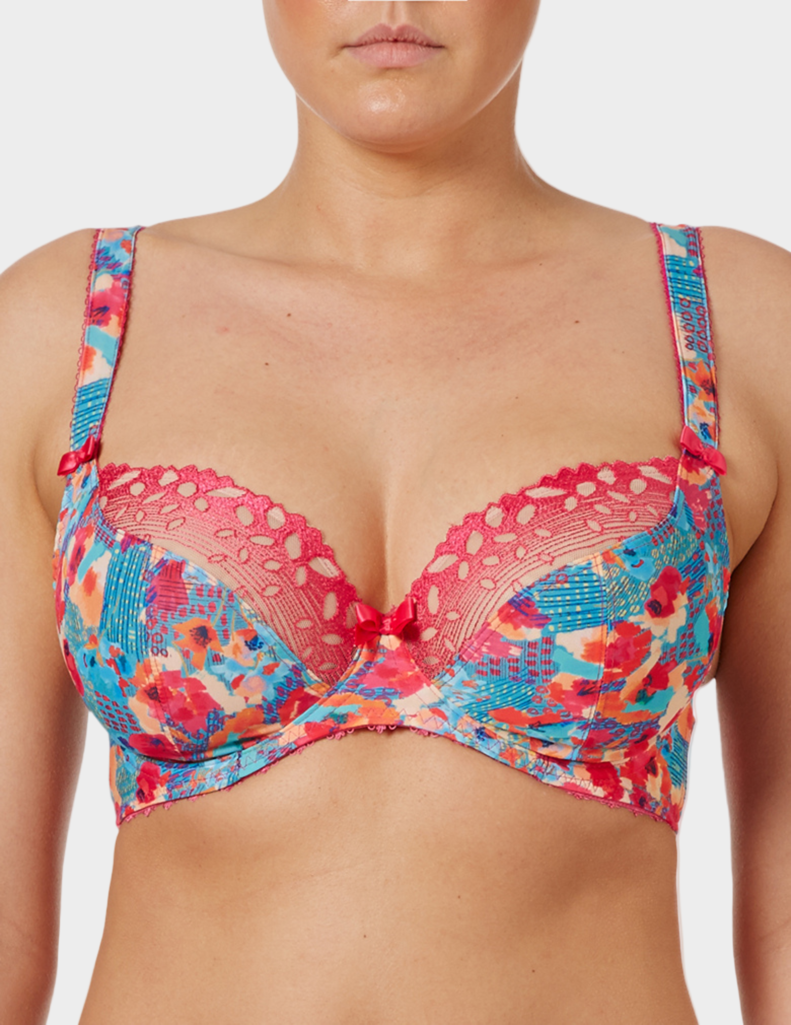 Doodle Underwire Plunge Balconette Bra