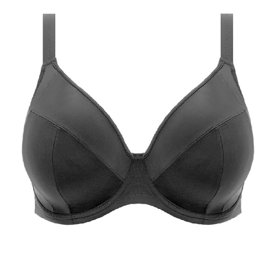 Elomi Essentials ES7504 Black Underwire Plunge Bikini Swim Bra cutout