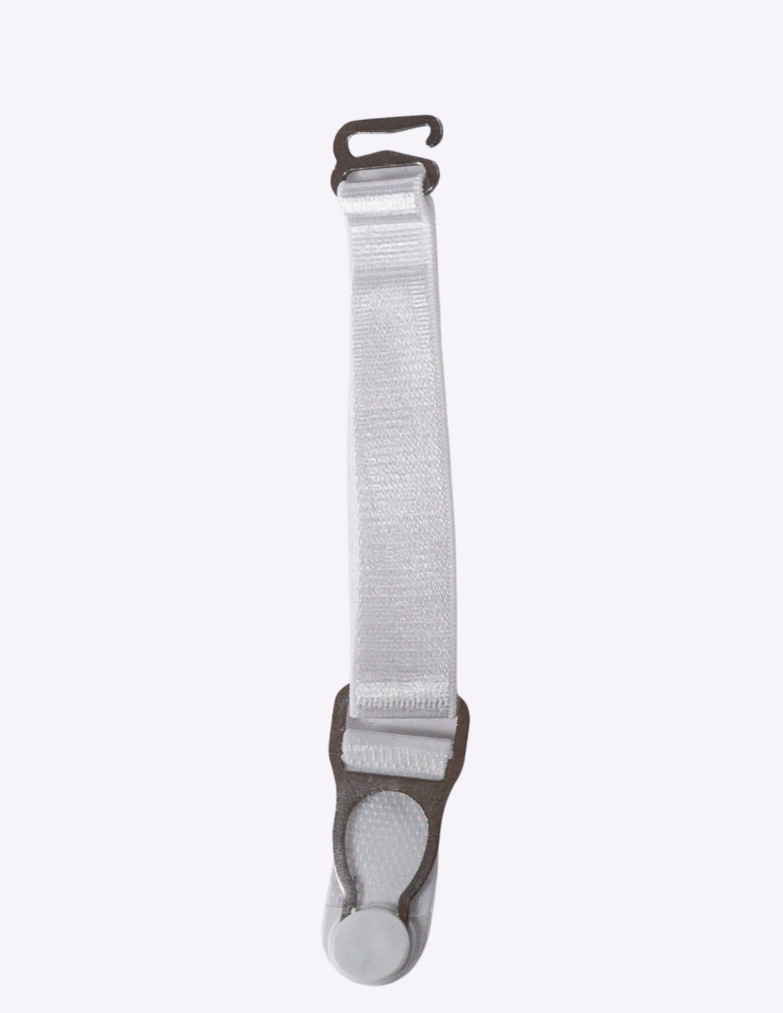 White detachable garter strap on a white background