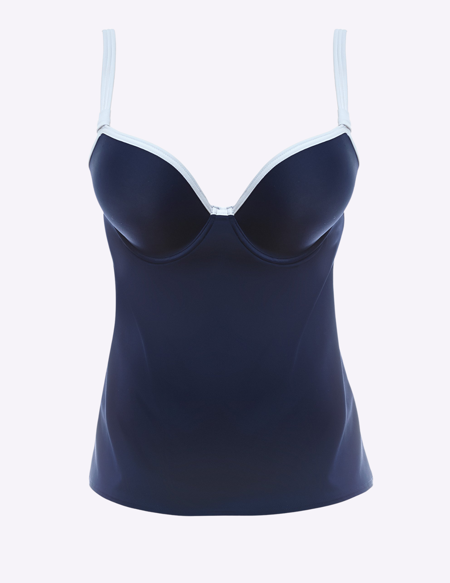 In The Navy Underwire Molded Tankini Swim Top