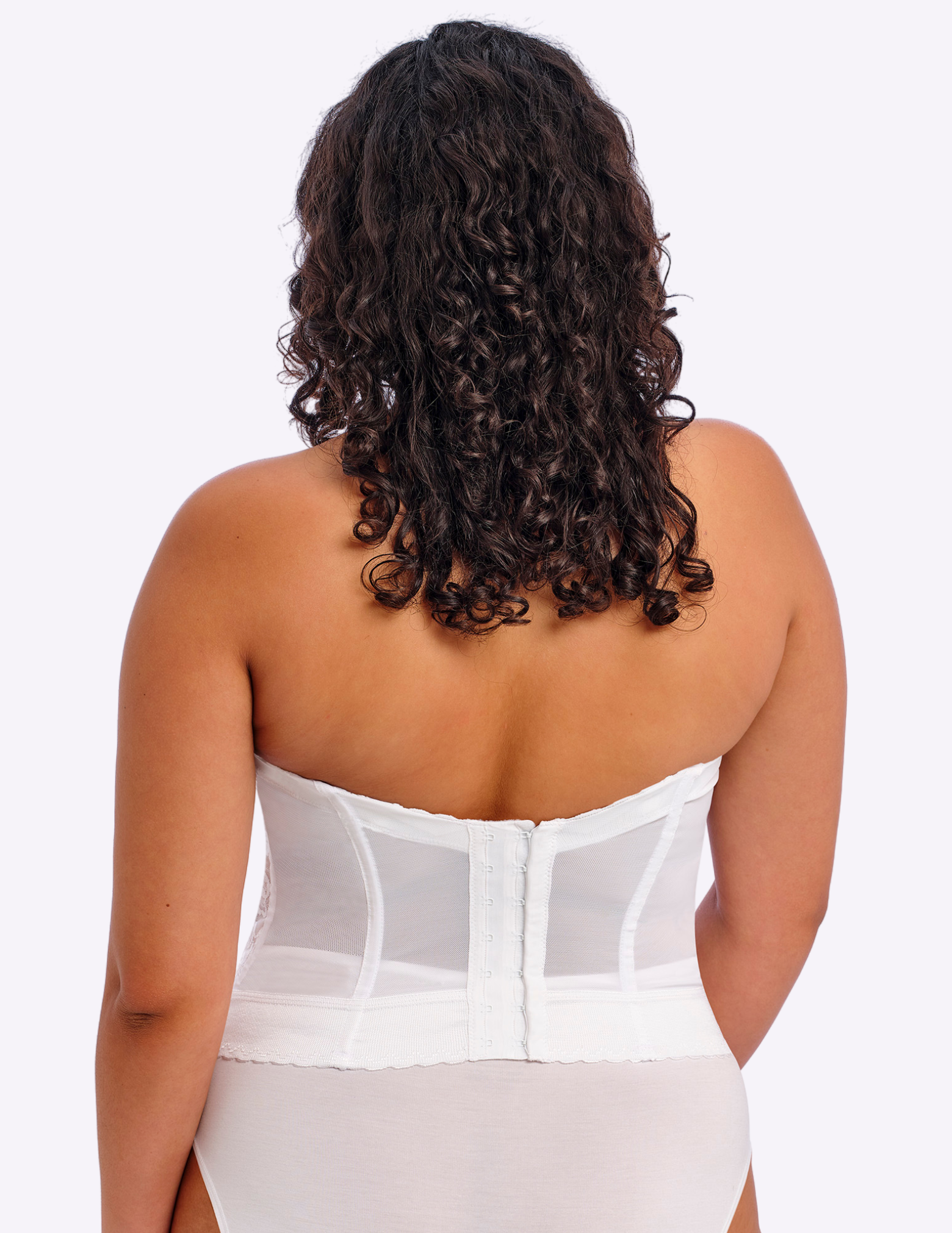 Lace Bridal Longline Bustier Bra