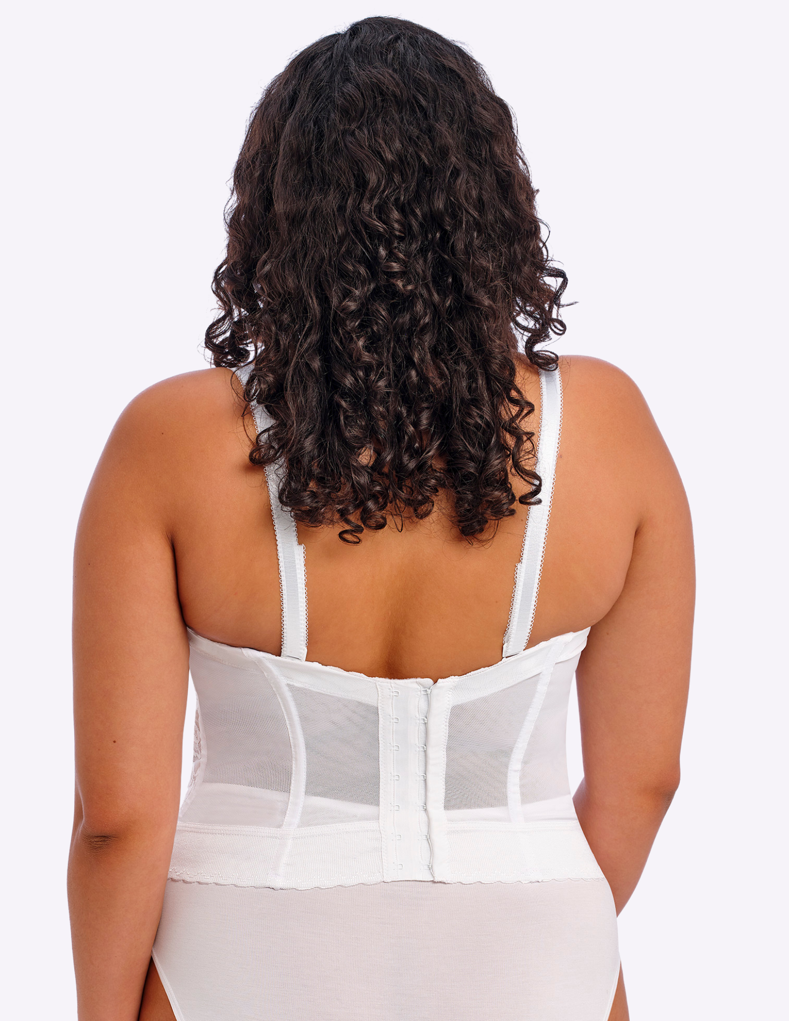 Lace Bridal Longline Bustier Bra