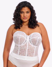Lace Bridal Longline Bustier Bra