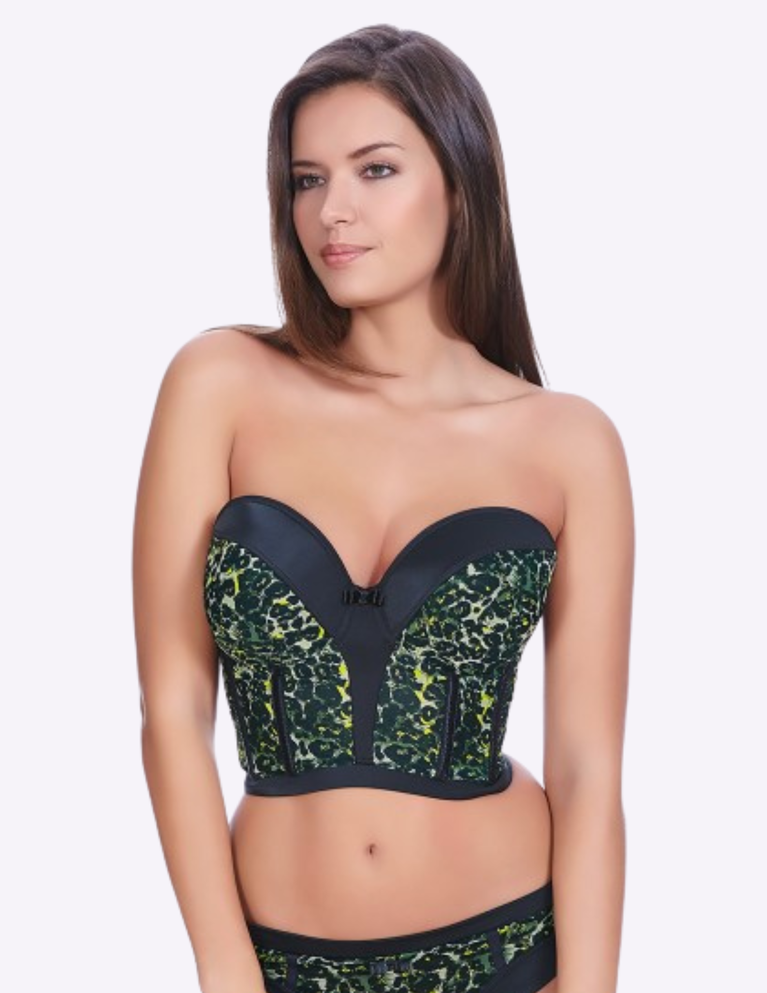 Pin Up Underwire Padded Strapless Bustier Bra