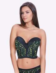 Pin Up Underwire Padded Strapless Bustier Bra