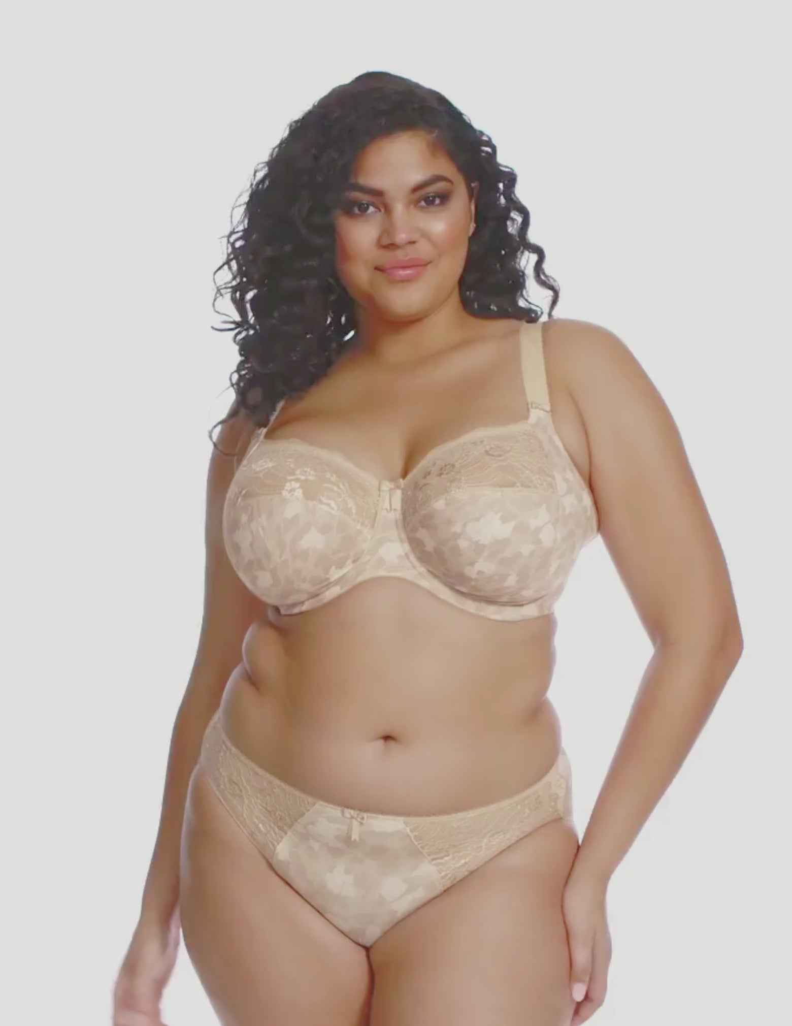 Load video: Morgan Underwire Banded Stretch Bra