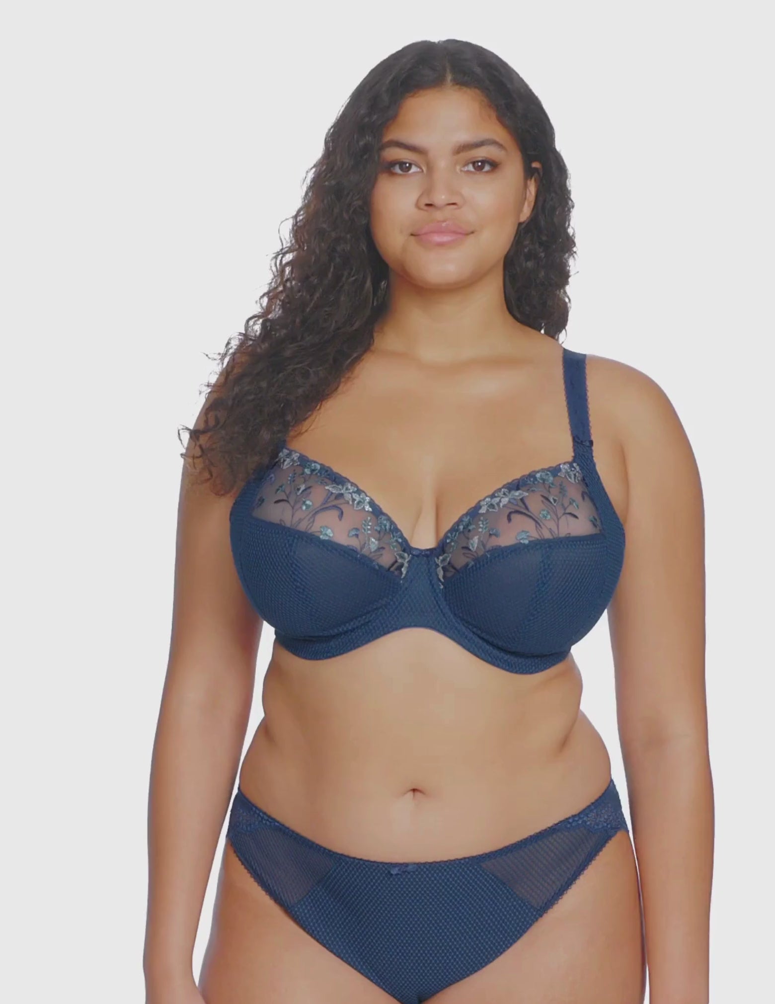 Load video: Charley Underwire Plunge Bra