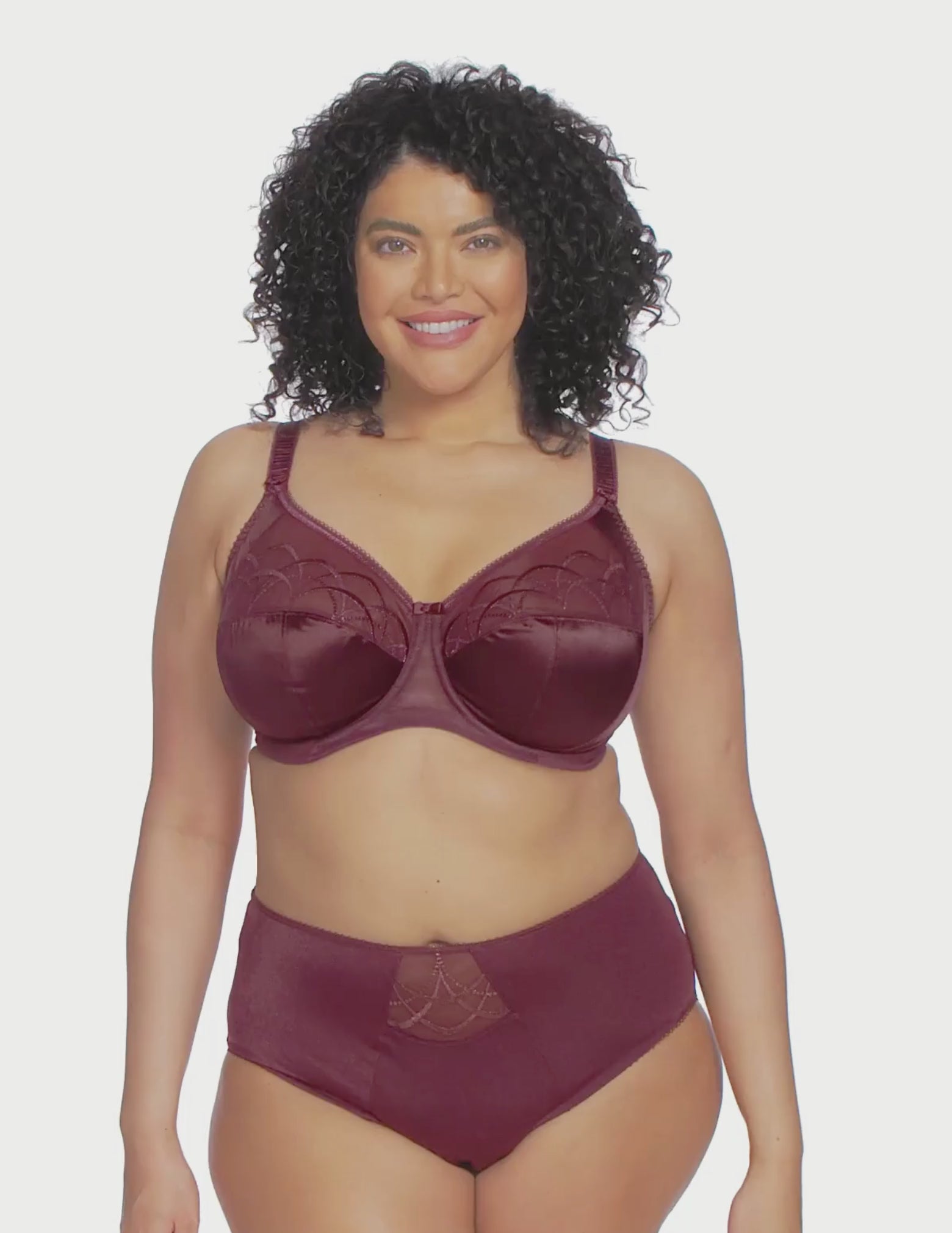 Load video: Cate Underwire Full Coverage Bra