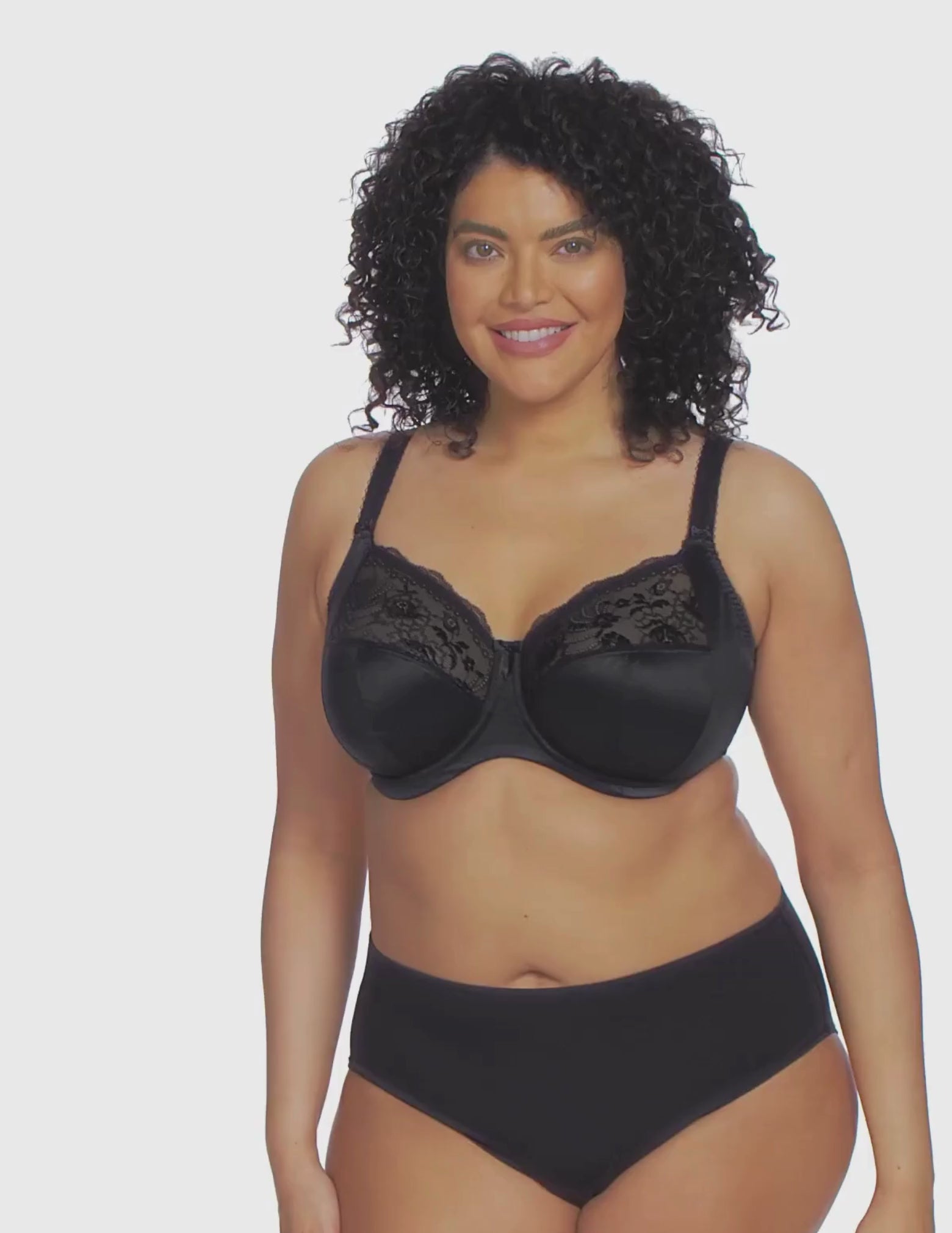 Load video: Morgan Stretch Banded Underwire Bra