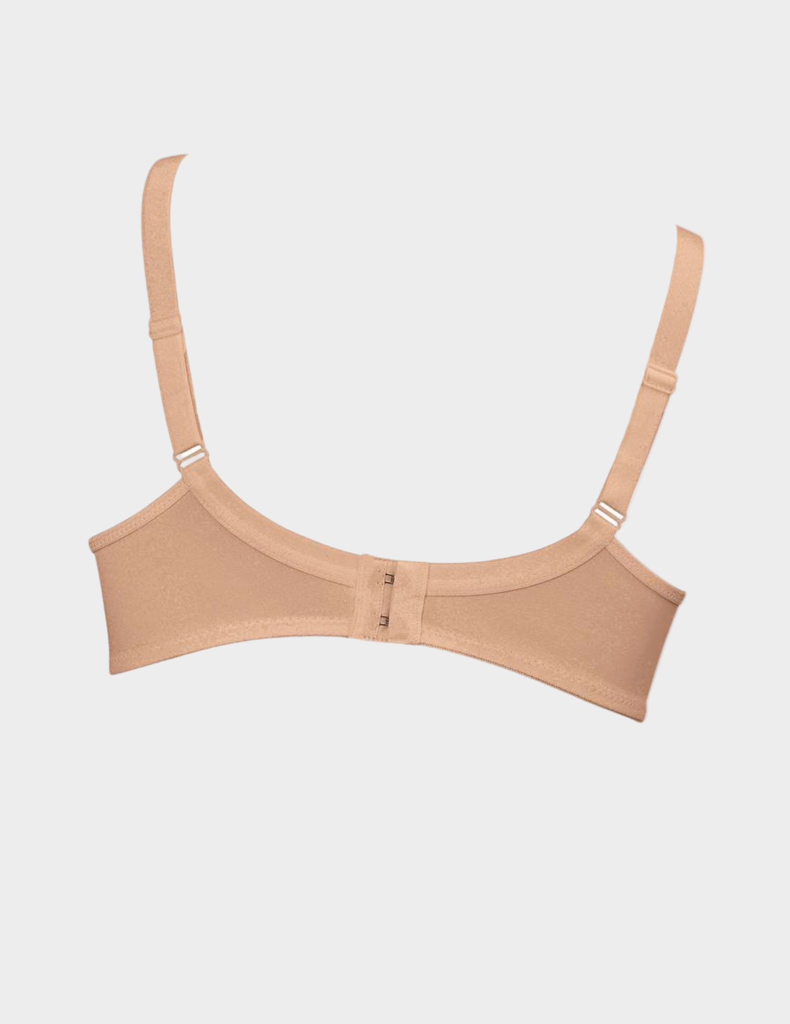 Beige bra on a light gray background