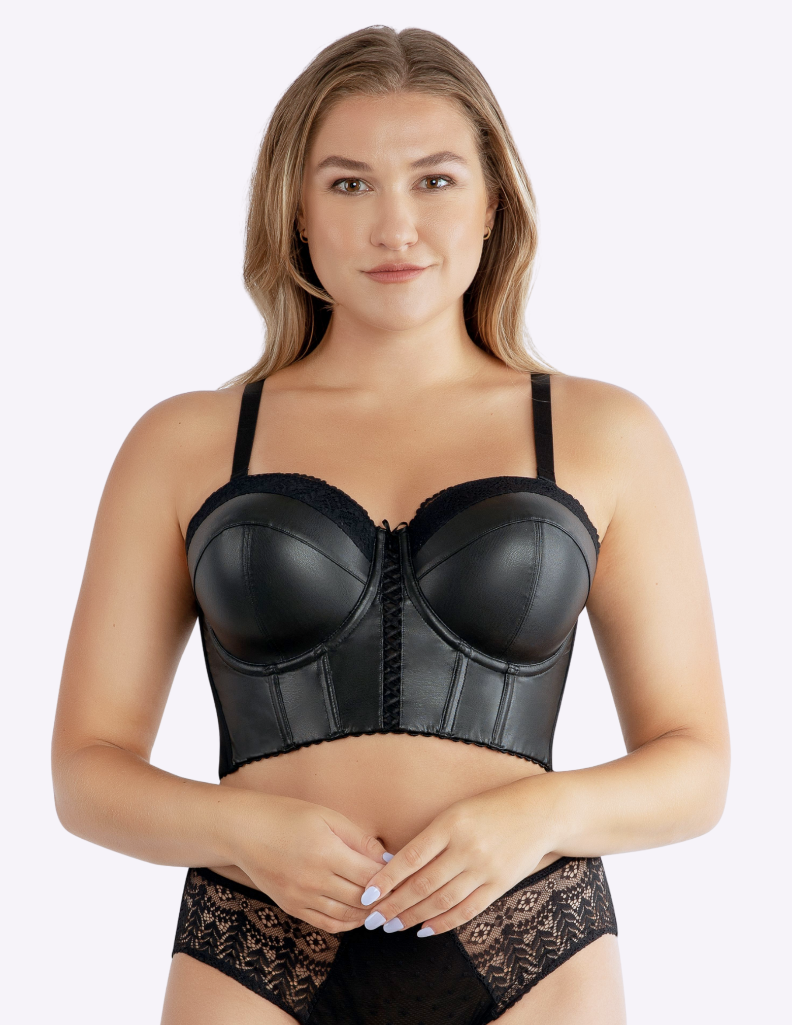 Stevie Longline Strapless Bustier
